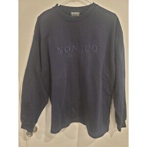 Dark Blue Monaco Crewneck Sweater